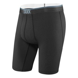 Saxx Quest Long Leg Fly Boxer - Men's Black II XL