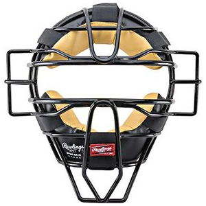 Rawlings Solid Wire Umpires Facemask BLACK ADULT
