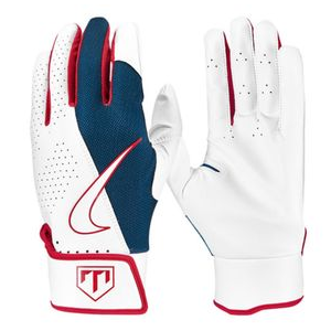 Nike Trout Force Edge Batting Glove - Youth Game Royal / University Red / White S