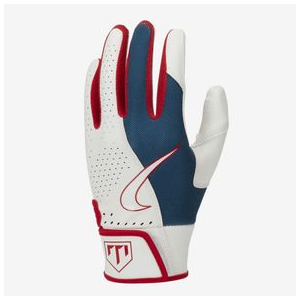 Nike Trout Force Edge Batting Glove - Youth Game Royal / University Red / White M