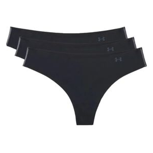 Under Armour Pure Stretch Thong 3-pack Printed - Women's Black XS