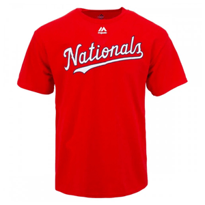 Majestic Baseball Shirt - Men's Nationals S