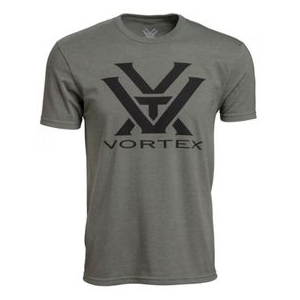 Vortex Logo Short Sleeve Tee Shirt - Men's MILITARY HEATHER M