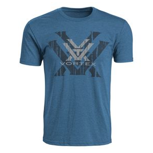 Vortex Double Logo Tee Shirt - Men's ROYAL HEATHER M