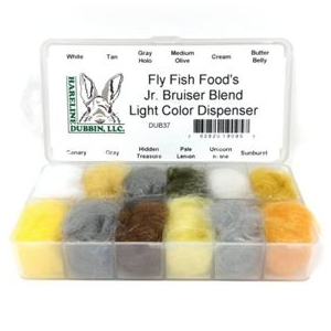 Hareline Fly Fish Food's Jr Bruiser Blend Color Dispenser LIGHT