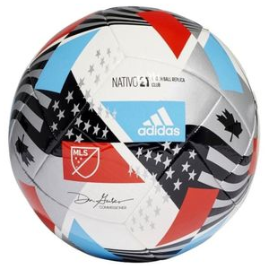 adidas MLS Club Soccer Ball White / Black / Silver / Pantone 3