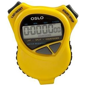 Robic Oslo Dual Stopwatch/Countdown YELLOW One Size