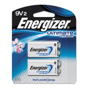 Energizer Ultimate Lithium 9V Battery 2 Pack 2 Pack