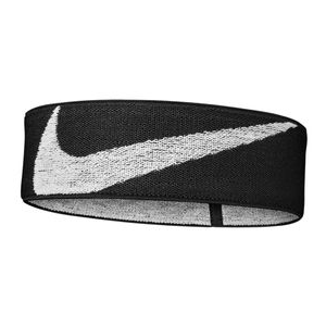 Nike Logo Knit Headband Black / White One Size