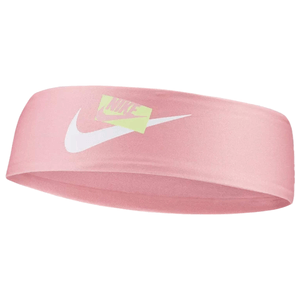 Nike Printed Fury 2.0 Headband Pink Glaze / Barely Volt / White One Size