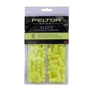 Peltor Blasts Corded E-A-R Ear Plugs Neon Yellow 80 PR