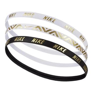 Nike Metallic Headbands - Women's White / Black One Size 3 Pack