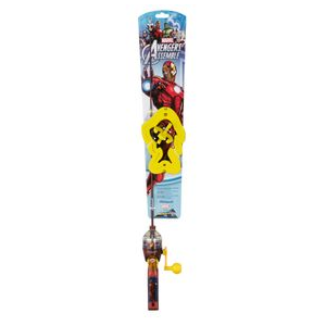 Shakespeare Ironman Lighted Spincast Combo - Kids' IRON MAN 2'6" 1 Piece