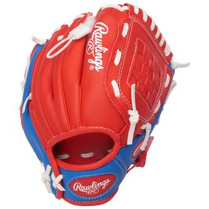 Rawlings Players Series Youth T-Ball/Baseball Glove - Boys' Red / Blue 9" Left Hand Throw