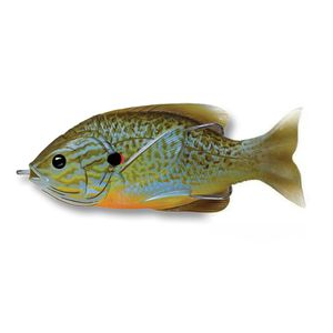 Live Target Sunfish Topwater Lure Natural Blue Pumpkinseed 7/16 oz 3"