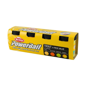 Berkley Powerbait Trout Bait Assortment Kit Yellow / Chartreuse / Flo Orange / Rainbow 7.2 oz