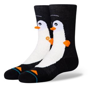 Stance Perry The Penguin Crew Sock - Youth BLACK S