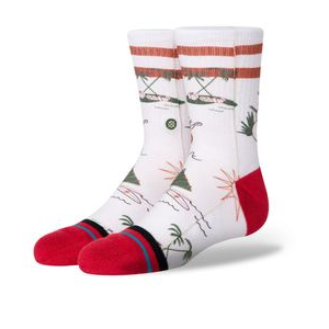 Stance Santa In Hawaii Crew Sock CANVAS S