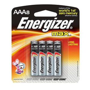Energizer Max Alkaline Battery 8/PK 8/PK AAA AAA