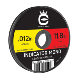 Cortland Indicator Mono Leader Material Red / Yellow 12.4 LB