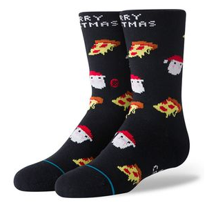 Stance Merry Christmas Crew Sock - Youth BLACK M