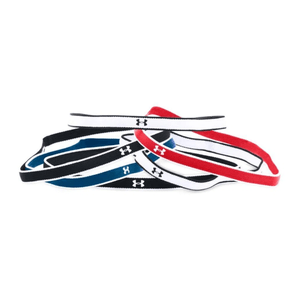 Under Armour Mini Headband Women's (6 Pack) Real Coral / Black / White One Size
