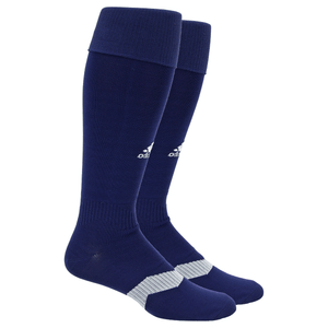adidas Metro IV Soccer Sock Dark Blue / White / Clear Gray M
