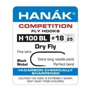 Hanak Hooks Model 100 BL Dry Fly 25 Pack 16