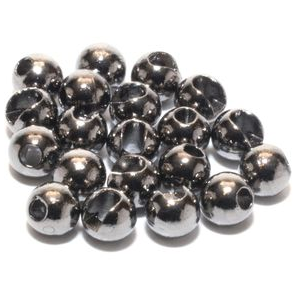 Hareline Plummeting Tungsten Bead 20 Pack NICKEL 1/8" 3.3 mm