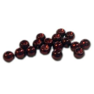 Hareline Plummeting Tungsten Bead 20 Pack Blood Red 3/32" 2.3 mm