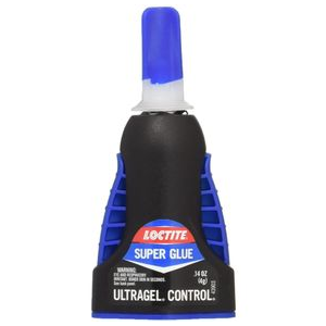 Hareline Loctite ULTRA Gel Control Permanent Super Glue Black / Blue .14 oz