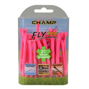 Champ Zarma Fly 2 Golf Tees Pink 2 3/4"