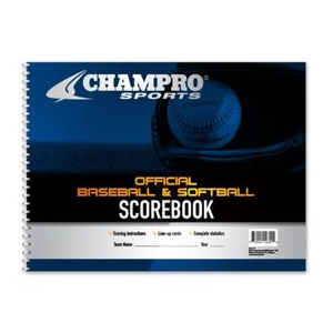 Champro Offical Baseball and Softball Scorebook 557238