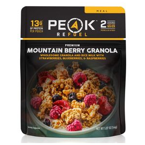 Peak Refuel Mountain Berry Granola Freeze Dried Meal Mountain Berry Granola 2 Serving