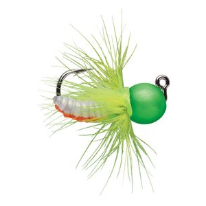 VMC Tungsten Fly Jig - 2 pack Green Orange Glow 1/64 OZ