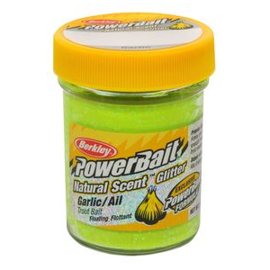 Berkley Powerbait Glitter Trout Bait Chartreuse Garlic 1.8 oz