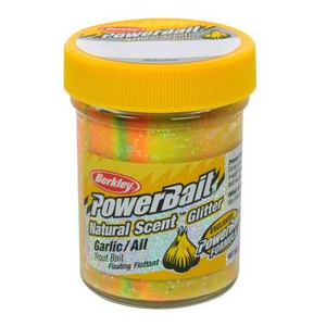 Berkley Powerbait Glitter Trout Bait Rainbow Garlic 1.8 oz