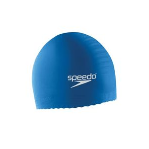 Speedo Solid Latex Swim Cap - Unisex One Size Blue