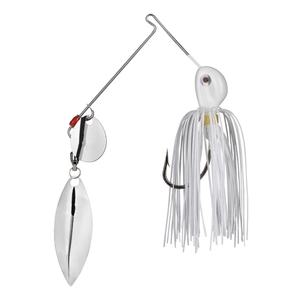 Strike King Potbelly Colorado Willow Spinner Bait White 3/8 OZ
