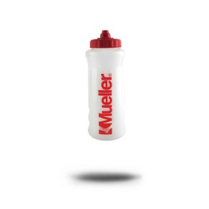Mueller Sports Medicine Quart Water Bottle W/ Sure Shot Squeeze Cap RED 32 oz