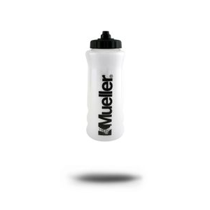 Mueller Sports Medicine Quart Water Bottle W/ Sure Shot Squeeze Cap BLACK 32 oz