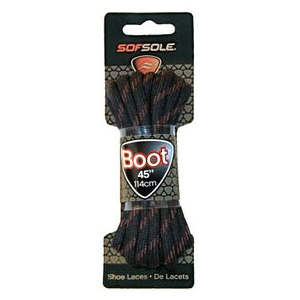 Sof Sole Round Boot Laces Black / Tan 48