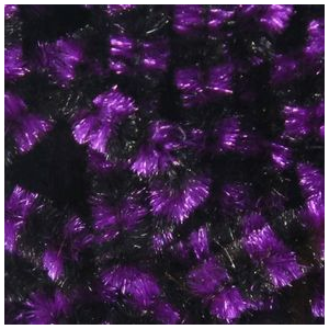 Hareline Fly Fish Food Small Stonefly Chenille Black / Purple #7