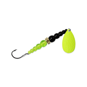 Mack's Lure Wedding Ring Classic Spinner Chartreuse/Black Charteuse #10 Hook