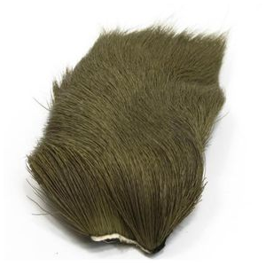 Nature's Spirit Dyed Deer Belly Hair - 2x3 OLIVE