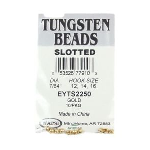 Wapsi Tungsten Slot Beads GOLD 7/64"