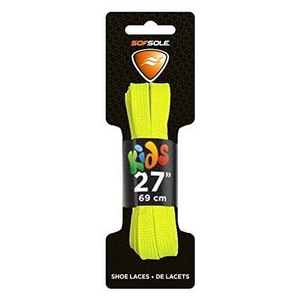 Sof Sole Athletic Flat Shoe Laces NEON/YLW 27