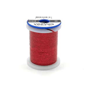 Hareline Veevus Holographic Tinsel Fly Tying Material RED S