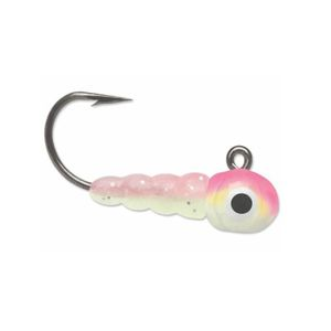 VMC Larvae Jig Pink Chartreuse Glow 1/100 OZ