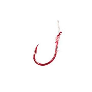 Eagle Claw Salmon Egg Snelled Fish Hook RED 10